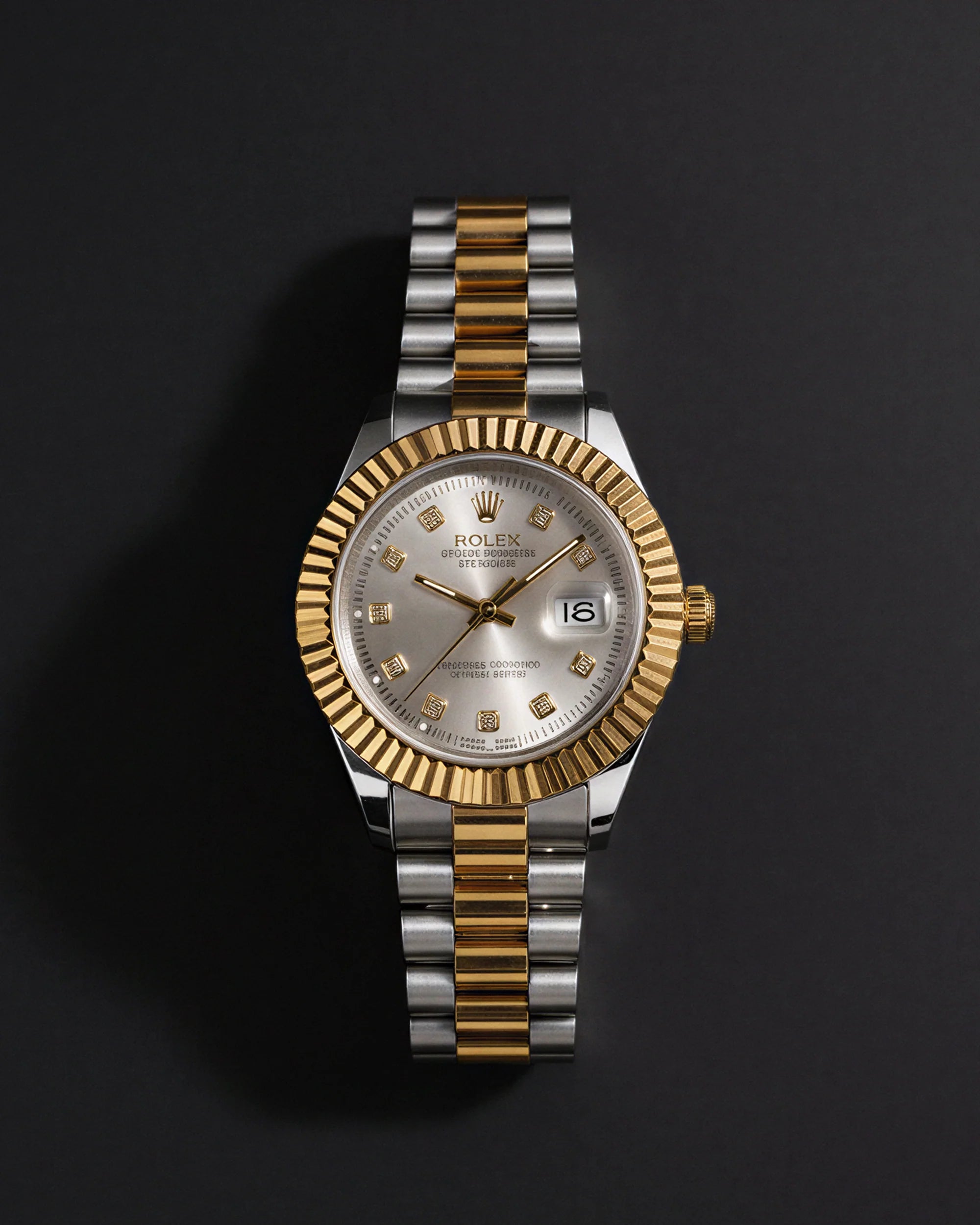 Silver Gold Regent Rolex