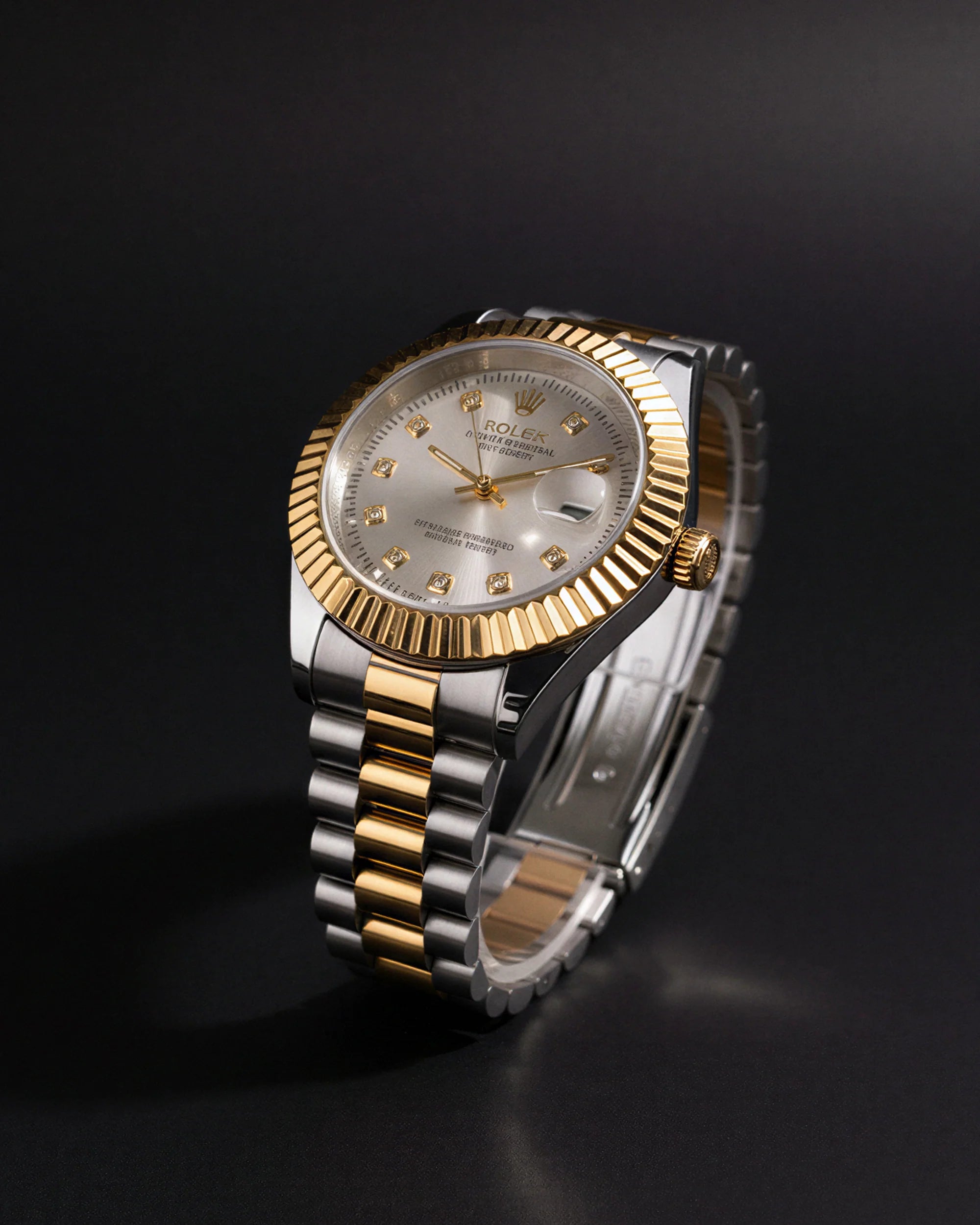 Silver Gold Regent Rolex