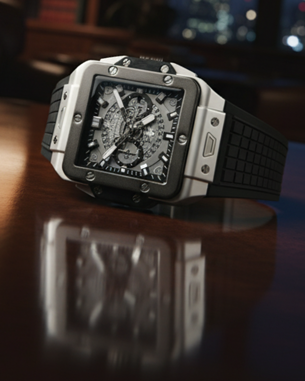 HuBlot BLACK STRAP WATCH