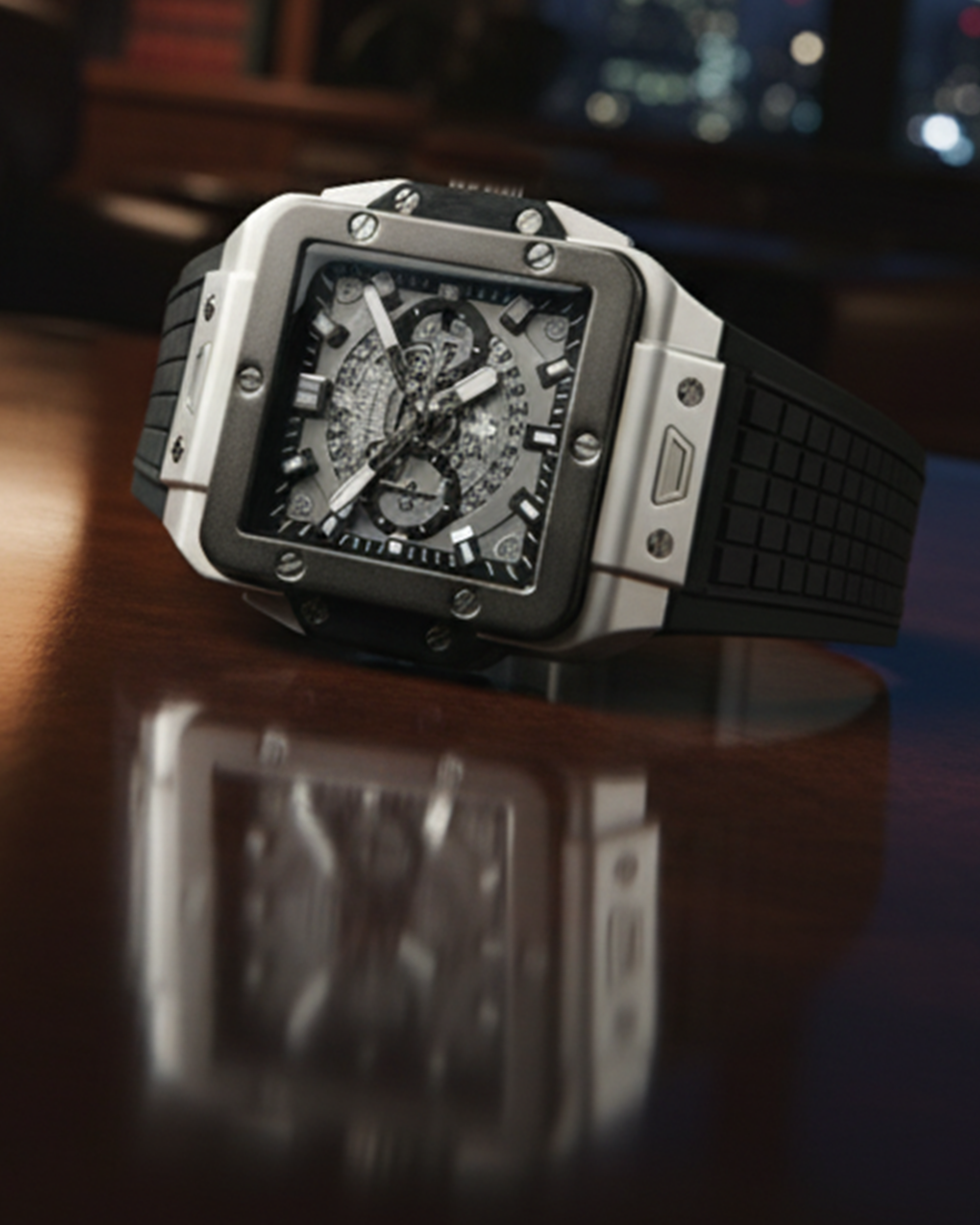 HuBlot BLACK STRAP WATCH