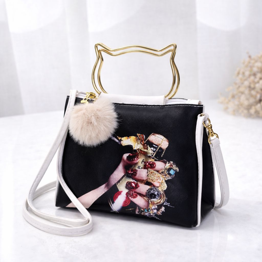 Artistic Noir Graphic Handbag