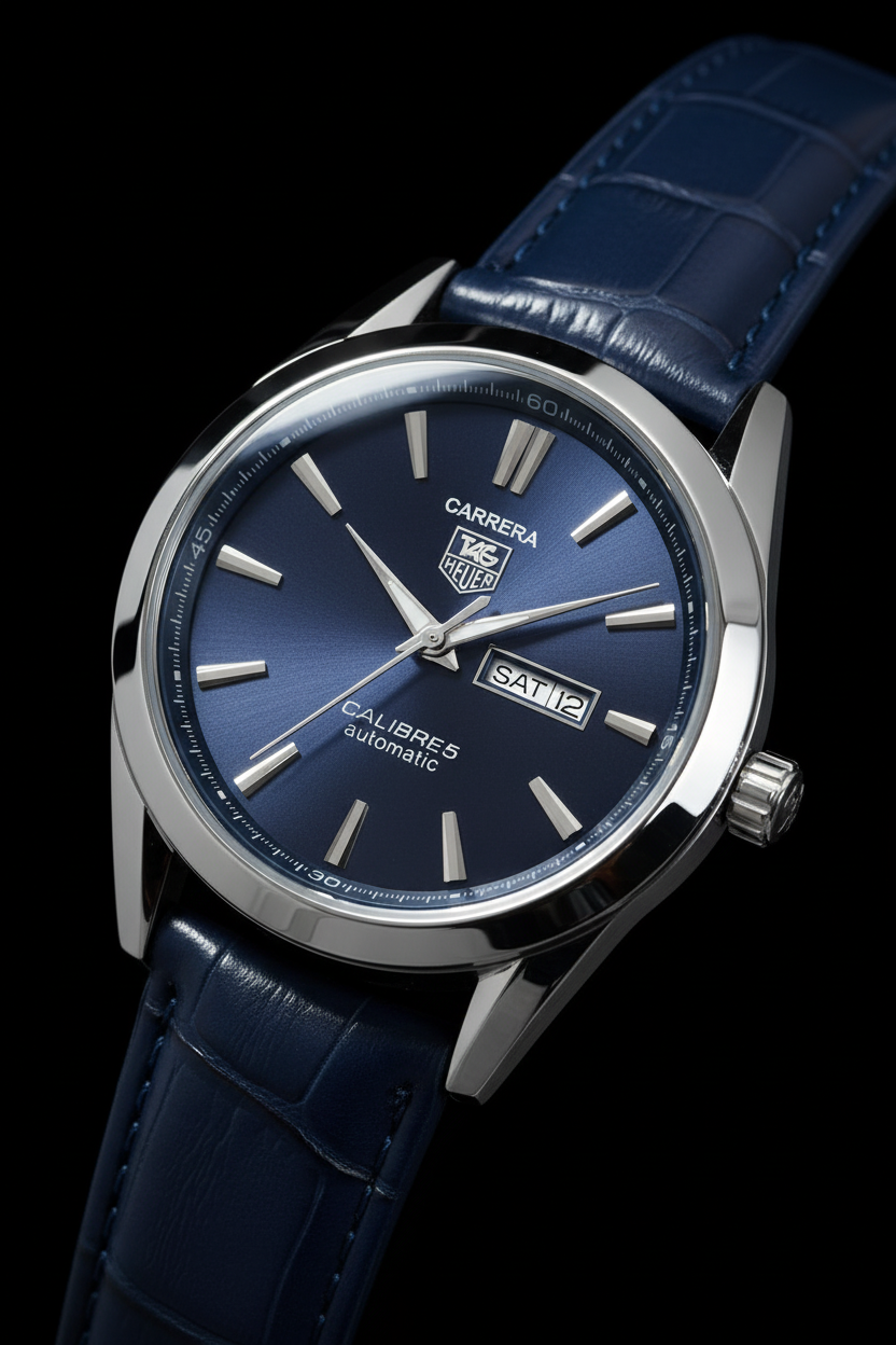 Carrera Calibre  with Matching Leather Strap