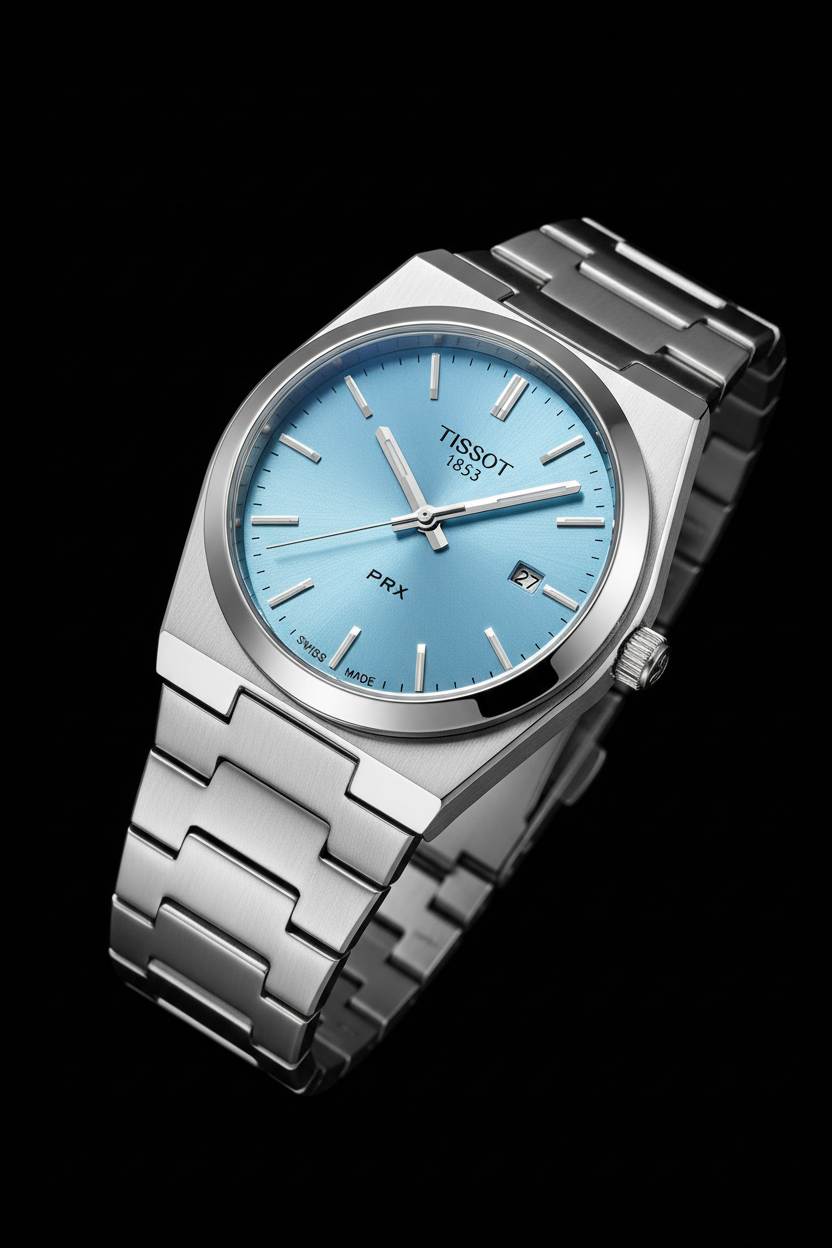 Sky Blue Tissot Watch Hero